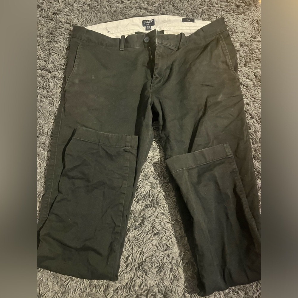 J crew black khaki pants